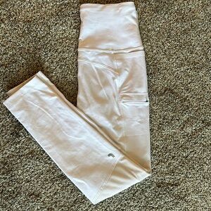 Lole white leggings, with pockets,  size small